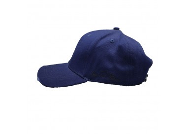 Train Insane Navy Strapback Hat |Side View