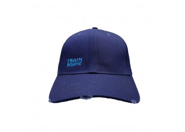 Train Insane Navy Strapback Hat | Front