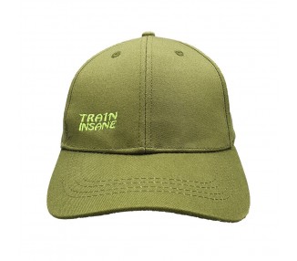 Train Insane Green Strapback Hat| Front