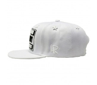 Lauren Rose Rich Fashion Advisory Snapback Hat - White