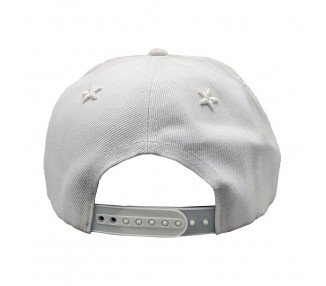 Lauren Rose Rich Fashion Advisory Snapback Hat - White