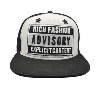 Lauren Rose Rich Fashion Advisory Snapback Pet - Black