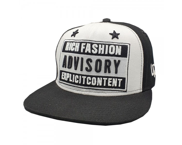 Lauren Rose Rich Fashion Advisory Snapback Hat - Black