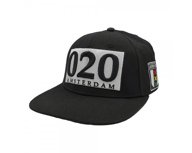 Amsterdam 020 Snapback Pet - Zwart/Wit