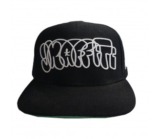 Graffiti Snapback Hat - Black