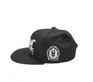 THC Recordz WHITE on BLACK Snapback Hat