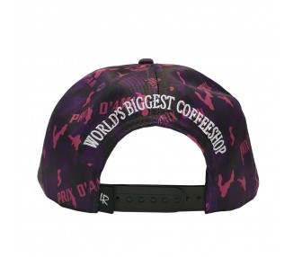 Prix D'ami Allover Print Snapback Pet Purple