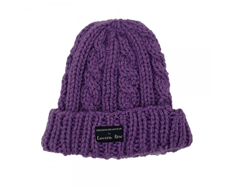LAUREN ROSE SKY PURPLE BEANIE