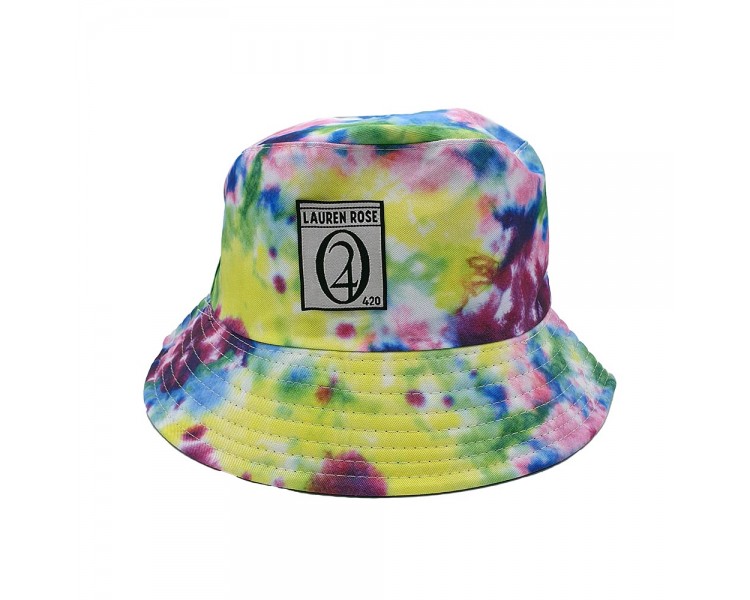 Lauren Rose 420 Reversible Bucket Hat - Rainbow / Black