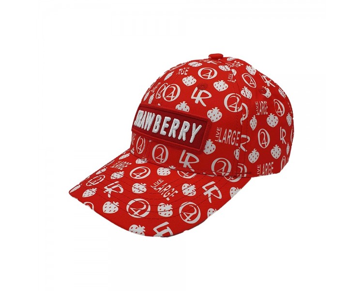 Strawberry Haze Allover Print - Rood/Wit