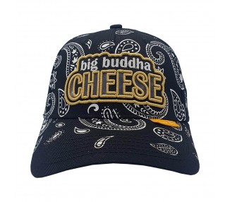 Paisley Big Buddha Cheese Snapback Hat - Glow in the dark