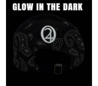 Paisley Amnesia Haze Snapback Hat - Glow in the dark