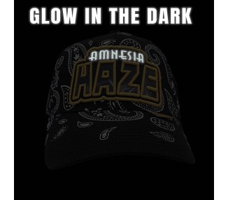 Paisley Amnesia Haze Snapback Hat - Glow in the dark