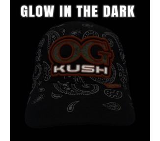Paisley OG Kush Snapback Hat - Glow in the dark