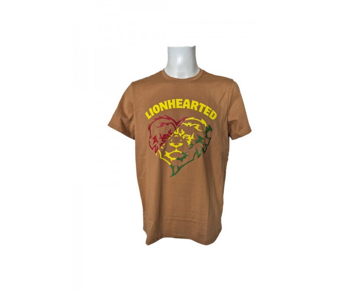 Lionhearted Rasta - T-shirt- Khaki