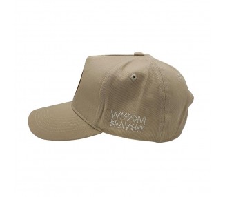 Indian First Nations Washed Khaki A-Frame Hat