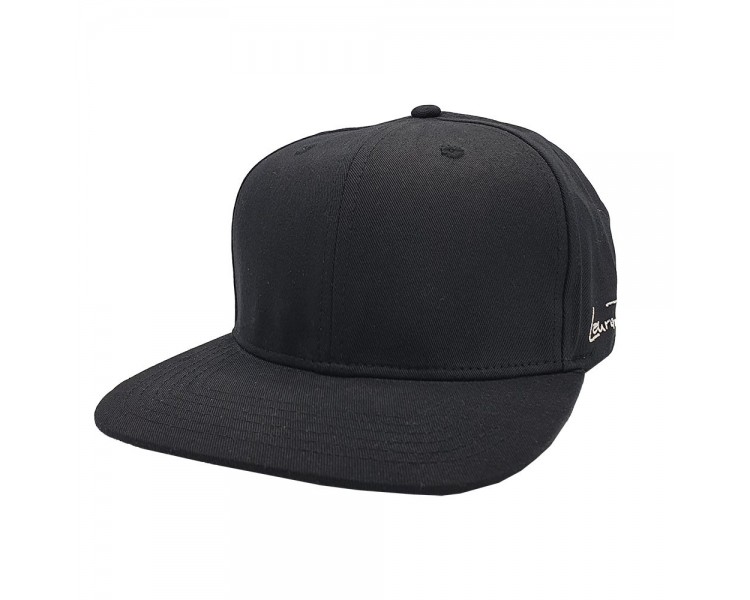 Black Plain Straight Visor Hat