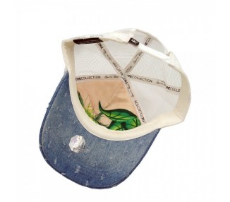 Denim Damaged Washed Trucker Hat