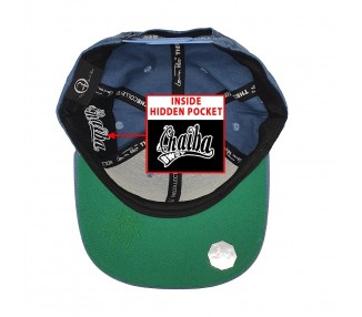 Chaiba Wake & Bake Washed Blue Hat Inside