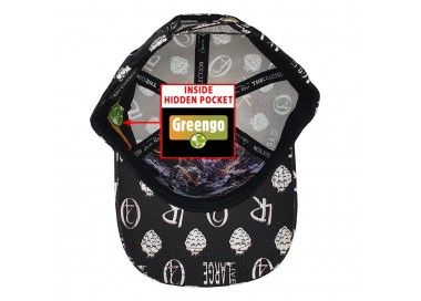 Blackberry Haze Strain Strapback Hat Hidden Pocket