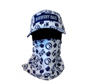Blueberry Haze Strain Hat wit Bandana