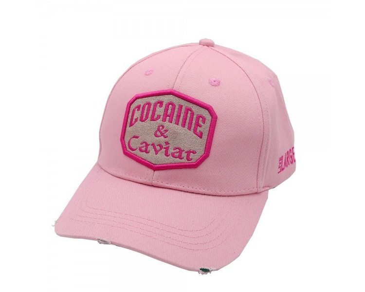 LAUREN ROSE COCAINE & CAVIAR PINK HAT