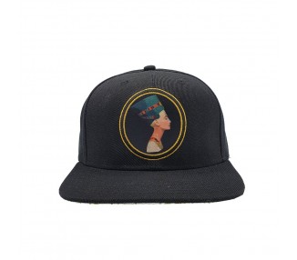 Nefertiti Snapback Hat Black