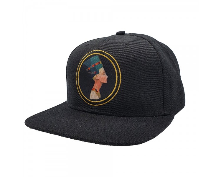 Nefertiti Snapback Hat Black